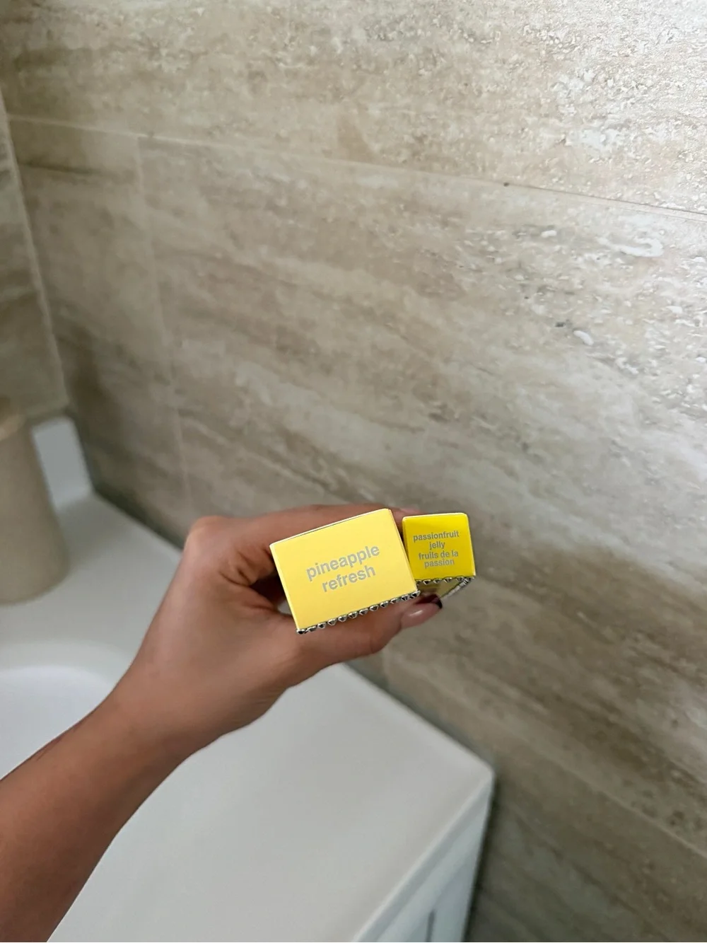 RHODE mini cleanser and full size lippie bedazzled- Yellow Packaging DUO